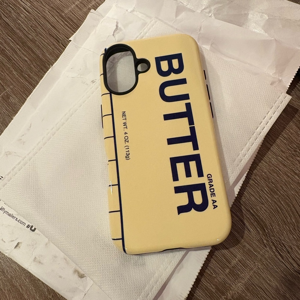 Society6 Butter Design Phone Case - Yellow and Black